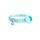 Custodia con design stampato per supporto per collare per animali AirTag con campanello e fibbia di sicurezza, stile: foresta pluviale blu Custodia con design stampato per supporto per collare per animali AirTag con campanello e fibbia di sicurezza, stile: foresta pluviale blu