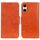 Custodia per telefono in pelle flip con texture Nappa per Sony Xperia 10 VI (arancione) Custodia per telefono in pelle flip con texture Nappa per Sony Xperia 10 VI (arancione)