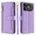 Per Tecno Pova 6 5G Custodia per telefono in pelle con cerniera a tracolla con trama di pecora (viola)