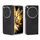 Per OPPO Find N3 Custodia per telefono con bordo trasparente in pelle PU (nera) Per OPPO Find N3 Custodia per telefono con bordo trasparente in pelle PU (nera)