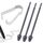 Per Samsung Galaxy Z Fold5 / Fold4 / Fold3 4 in 1 penna stilo punte di ricambio per matita (nero) Per Samsung Galaxy Z Fold5 / Fold4 / Fold3 4 in 1 penna stilo punte di ricambio per matita (nero)