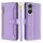 Custodia per cellulare in pelle con cerniera a tracolla con trama di pecora per vivo Y03 4G (viola) Custodia per cellulare in pelle con cerniera a tracolla con trama di pecora per vivo Y03 4G (viola)