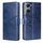 Custodia per cellulare in pelle con cuciture geometriche per vivo Y03 4G (blu) Custodia per cellulare in pelle con cuciture geometriche per vivo Y03 4G (blu)