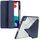 Per Huawei MatePad 10.4 Custodia per tablet in pelle con deformazione acrilica trasparente (blu scuro) Per Huawei MatePad 10.4 Custodia per tablet in pelle con deformazione acrilica trasparente (blu scuro)