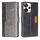 Per Xiaomi Redmi Turbo 3 5G Custodia per telefono in pelle con fibbia laterale in colore a contrasto (nero + grigio) Per Xiaomi Redmi Turbo 3 5G Custodia per telefono in pelle con fibbia laterale in colore a contrasto (nero + grigio)