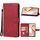 Custodia in pelle per telefono Ulefone Note 17 Pro (rossa)