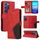 Per vivo V40 SE 5G / Y100 IDN Custodia per cellulare in pelle con giunzione bicolore (rossa) Per vivo V40 SE 5G / Y100 IDN Custodia per cellulare in pelle con giunzione bicolore (rossa)