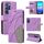 Per vivo Y200e 5G Global / V30 Lite India Custodia per telefono in pelle con giunzione bicolore (viola) Per vivo Y200e 5G Global / V30 Lite India Custodia per telefono in pelle con giunzione bicolore (viola)
