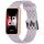 Per Huawei Band 9/9 NFC / 8/8 NFC Hole Style Dual cinturino in silicone con fibbia nera (viola lavanda)
