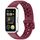 Per Huawei Band 9/9 NFC / 8/8 NFC Cinturino per orologio in silicone con bottone a chiodo con foro tondo (vino rosso)