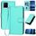 Per vivo Y21 2021 / Y33s / Y21s YX0070 Custodia per telefono in pelle con fibbia in fibra di carbonio con cordino (azzurro) Per vivo Y21 2021 / Y33s / Y21s YX0070 Custodia per telefono in pelle con fibbia in fibra di carbonio con cordino (azzurro)