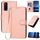 Per vivo Y72 5G / iQOO Z3 YX0070 Custodia per telefono in pelle con fibbia in fibra di carbonio con cordino (rosa) Per vivo Y72 5G / iQOO Z3 YX0070 Custodia per telefono in pelle con fibbia in fibra di carbonio con cordino (rosa)