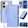 Per vivo Y100 5G Global YX0070 Custodia per telefono in pelle con fibbia in fibra di carbonio con cordino (viola chiaro) Per vivo Y100 5G Global YX0070 Custodia per telefono in pelle con fibbia in fibra di carbonio con cordino (viola chiaro)