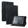 Custodia per tablet in pelle goffrata Lily per Amazon Fire 7 2022 (nera)