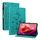 Custodia per tablet in pelle goffrata giglio per Lenovo Tab P12 12.7 (verde) Custodia per tablet in pelle goffrata giglio per Lenovo Tab P12 12.7 (verde)