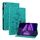 Custodia per tablet in pelle goffrata Giglio per Lenovo Tab K10 (verde)