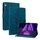 Custodia per tablet in pelle goffrata Giglio per Lenovo Tab K10 (blu scuro) Custodia per tablet in pelle goffrata Giglio per Lenovo Tab K10 (blu scuro)