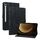 Custodia per tablet in pelle goffrata giglio per Samsung Galaxy Tab S9+ / S9 FE+ (nera) Custodia per tablet in pelle goffrata giglio per Samsung Galaxy Tab S9+ / S9 FE+ (nera)