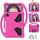 Per iPad Air 11 2024 Custodia tablet antiurto EVA con supporto (rosa rosso) Per iPad Air 11 2024 Custodia tablet antiurto EVA con supporto (rosa rosso)