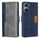 Per vivo Y03 4G Custodia per telefono in pelle con fibbia laterale in colore a contrasto (blu + grigio) Per vivo Y03 4G Custodia per telefono in pelle con fibbia laterale in colore a contrasto (blu + grigio)