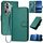 Per OPPO Reno11 Pro Global YX0070 Custodia per telefono in pelle con fibbia in fibra di carbonio con cordino (verde scuro) Per OPPO Reno11 Pro Global YX0070 Custodia per telefono in pelle con fibbia in fibra di carbonio con cordino (verde scuro)