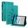 Custodia per tablet in pelle goffrata Giglio per Nokia T21 (verde)