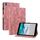 Custodia per tablet in pelle goffrata Giglio per Nokia T21 (rosa)