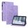 Custodia per tablet in pelle goffrata Giglio per Nokia T10 (viola)