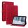 Custodia per tablet in pelle goffrata Giglio per Nokia T10 (rossa)