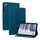 Custodia per tablet in pelle goffrata Giglio per Nokia T10 (blu scuro)