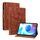 Custodia per tablet in pelle goffrata Giglio per Realme Pad Mini 8.7 (marrone) Custodia per tablet in pelle goffrata Giglio per Realme Pad Mini 8.7 (marrone)