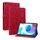 Custodia per tablet in pelle goffrata Giglio per Realme Pad 10.4 (rossa)