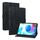 Custodia per tablet in pelle goffrata Giglio per Realme Pad 10.4 (nera)
