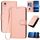 Per Honor 8S YX0070 Custodia per telefono in pelle con fibbia in fibra di carbonio con cordino (rosa) Per Honor 8S YX0070 Custodia per telefono in pelle con fibbia in fibra di carbonio con cordino (rosa)