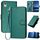 Per Honor 8S YX0070 Custodia per telefono in pelle con fibbia in fibra di carbonio con cordino (verde scuro) Per Honor 8S YX0070 Custodia per telefono in pelle con fibbia in fibra di carbonio con cordino (verde scuro)