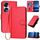 Custodia per telefono in pelle con fibbia in fibra di carbonio per Honor 70 Pro / 70 Pro+ YX0070 con cordino (rosso) Custodia per telefono in pelle con fibbia in fibra di carbonio per Honor 70 Pro / 70 Pro+ YX0070 con cordino (rosso)