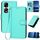 Per Honor 90 Pro YX0070 Custodia per telefono in pelle con fibbia in fibra di carbonio con cordino (azzurro) Per Honor 90 Pro YX0070 Custodia per telefono in pelle con fibbia in fibra di carbonio con cordino (azzurro)