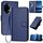Per Honor 100 Pro YX0070 Custodia per telefono in pelle con fibbia in fibra di carbonio con cordino (blu reale) Per Honor 100 Pro YX0070 Custodia per telefono in pelle con fibbia in fibra di carbonio con cordino (blu reale)