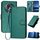 Per Honor Magic5 Pro YX0070 Custodia per telefono in pelle con fibbia in fibra di carbonio con cordino (verde scuro) Per Honor Magic5 Pro YX0070 Custodia per telefono in pelle con fibbia in fibra di carbonio con cordino (verde scuro)