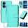 Per Honor X7 4G / Play 30 Plus YX0070 Custodia per telefono in pelle con fibbia in fibra di carbonio con cordino (azzurro) Per Honor X7 4G / Play 30 Plus YX0070 Custodia per telefono in pelle con fibbia in fibra di carbonio con cordino (azzurro)