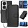 Per Honor X7b 5G YX0070 Custodia per cellulare in pelle con fibbia in fibra di carbonio con cordino (nero) Per Honor X7b 5G YX0070 Custodia per cellulare in pelle con fibbia in fibra di carbonio con cordino (nero)