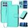 Per Honor X8 5G YX0070 Custodia per cellulare in pelle con fibbia in fibra di carbonio con cordino (azzurro) Per Honor X8 5G YX0070 Custodia per cellulare in pelle con fibbia in fibra di carbonio con cordino (azzurro)