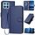 Per Honor X8 5G YX0070 Custodia per cellulare in pelle con fibbia in fibra di carbonio con cordino (blu reale) Per Honor X8 5G YX0070 Custodia per cellulare in pelle con fibbia in fibra di carbonio con cordino (blu reale)