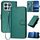 Per Honor X8b YX0070 Custodia per telefono in pelle con fibbia in fibra di carbonio con cordino (verde scuro) Per Honor X8b YX0070 Custodia per telefono in pelle con fibbia in fibra di carbonio con cordino (verde scuro)