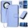 Per Honor X40 5G / X9a 5G / Magic5 Lite YX0070 Custodia per telefono in pelle con fibbia in fibra di carbonio con cordino (viola chiaro) Per Honor X40 5G / X9a 5G / Magic5 Lite YX0070 Custodia per telefono in pelle con fibbia in fibra di carbonio con cordino (viola chiaro)
