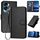 Per Honor X50i 5G / 90 Lite YX0070 Custodia per telefono in pelle con fibbia in fibra di carbonio con cordino (nero) Per Honor X50i 5G / 90 Lite YX0070 Custodia per telefono in pelle con fibbia in fibra di carbonio con cordino (nero)