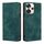 Custodia per telefono in pelle magnetica con spazzola antifurto RFID per Xiaomi Redmi Turbo 3 5G (verde) Custodia per telefono in pelle magnetica con spazzola antifurto RFID per Xiaomi Redmi Turbo 3 5G (verde)