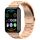 Per Huawei Watch Fit 3 cinturino in metallo in acciaio inossidabile con tre perline (oro rosa) Per Huawei Watch Fit 3 cinturino in metallo in acciaio inossidabile con tre perline (oro rosa)