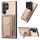 Per Samsung Galaxy S22 Ultra 5G Custodia pieghevole in fibra di carbonio con supporto elastico per carta (cachi) Per Samsung Galaxy S22 Ultra 5G Custodia pieghevole in fibra di carbonio con supporto elastico per carta (cachi)