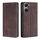 Custodia per telefono in pelle magnetica per vivo Y03 4G Skin Feel (marrone scuro) Custodia per telefono in pelle magnetica per vivo Y03 4G Skin Feel (marrone scuro)